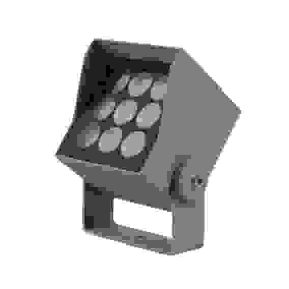 Светодиодный прожектор, 90*90*150mm, IP66 9W AC220-240V, синий, LL-896, квадрат
